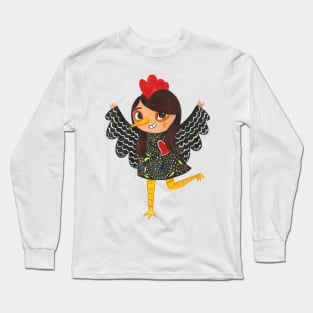 Portuguese Rooster - Galo de Barcelos Long Sleeve T-Shirt